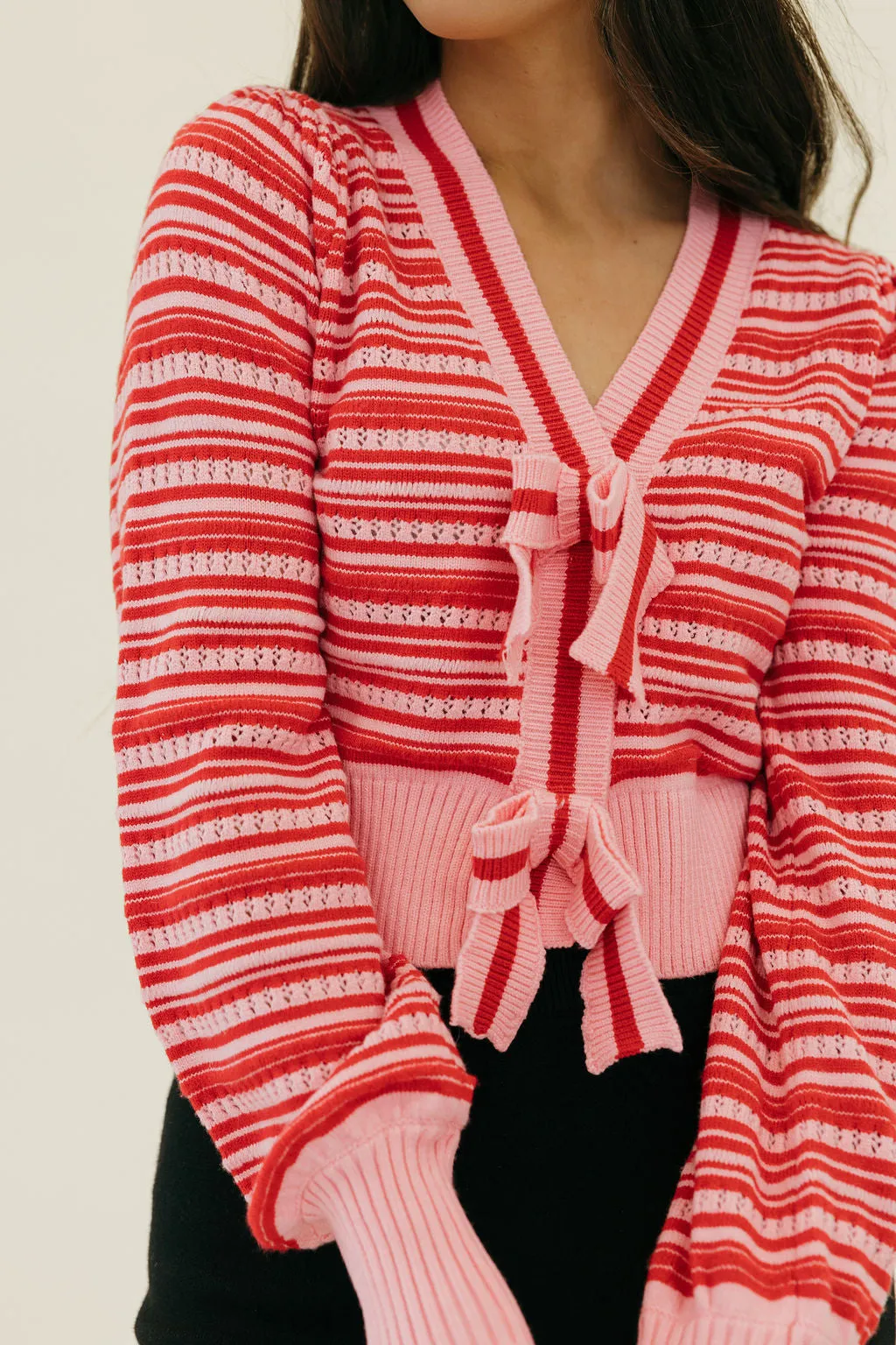 Rory Cardigan-Pink/Red