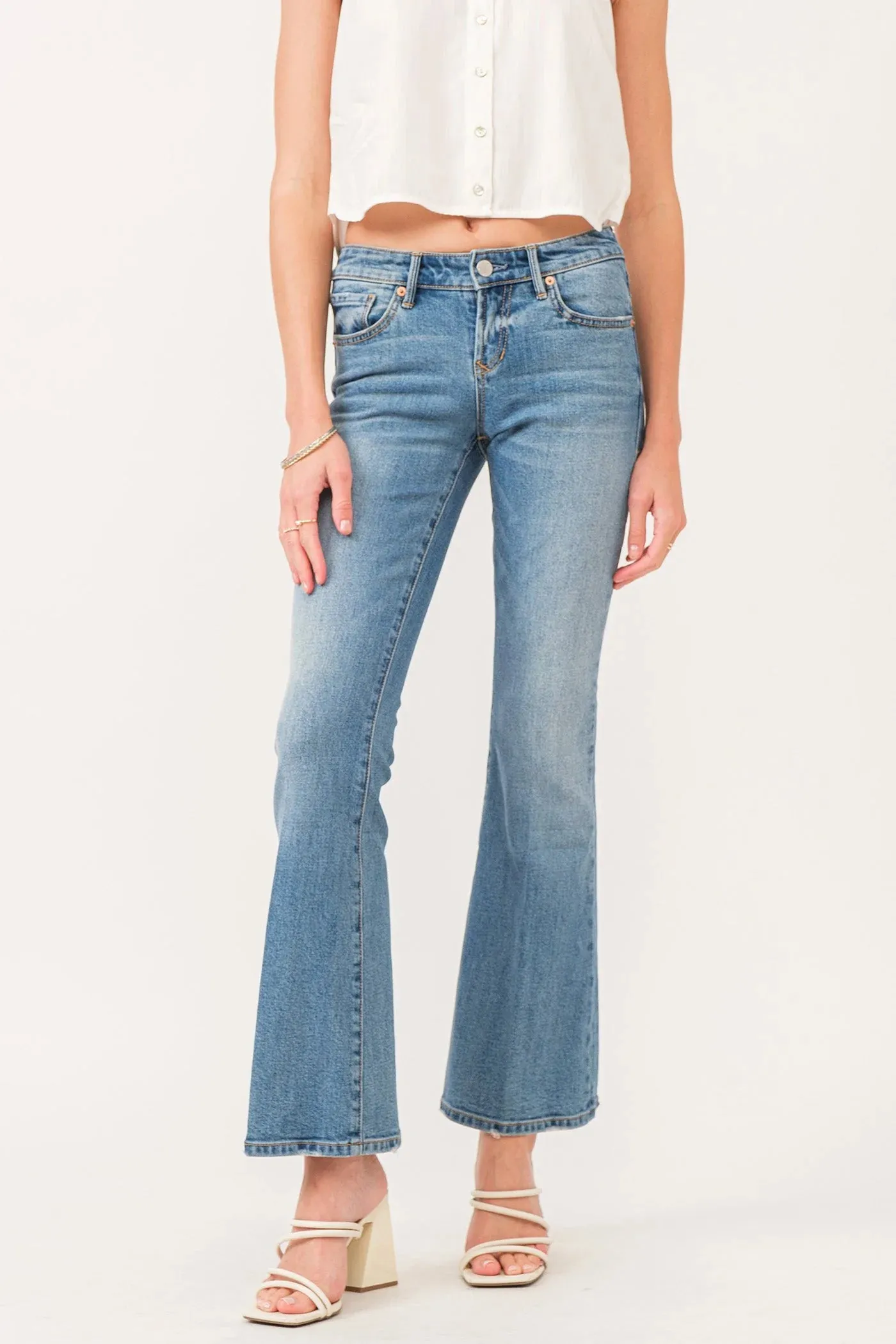 Rosie Mid Rise Flare Jean