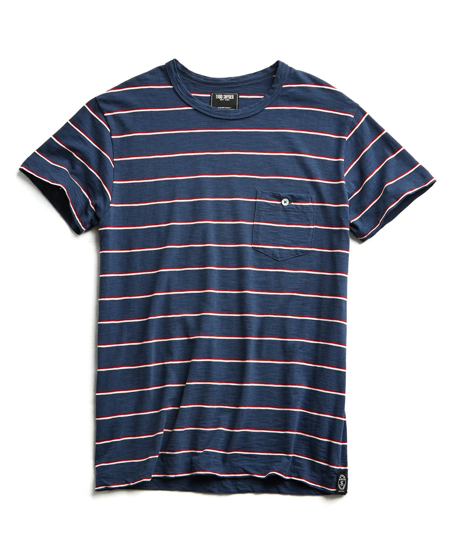 Short Sleeve Stripe T-Shirt in Navy