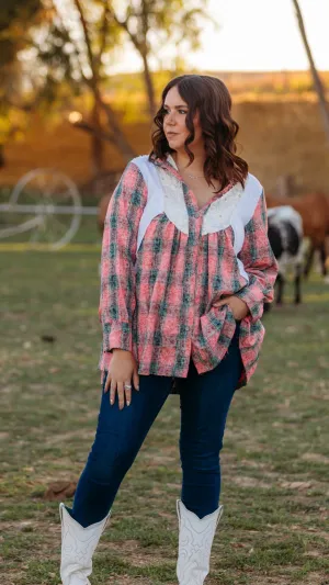 The Flowy Flannel Pink Tunic