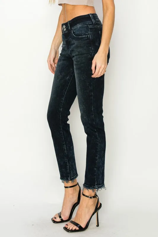 Thea Mid Rise Cigarette Jeans