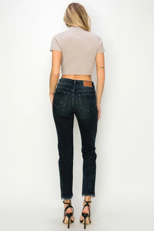 Thea Mid Rise Cigarette Jeans