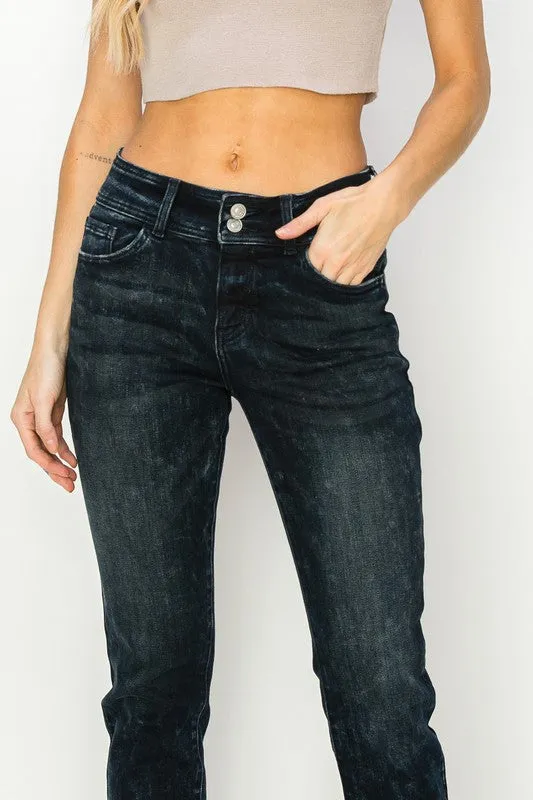 Thea Mid Rise Cigarette Jeans