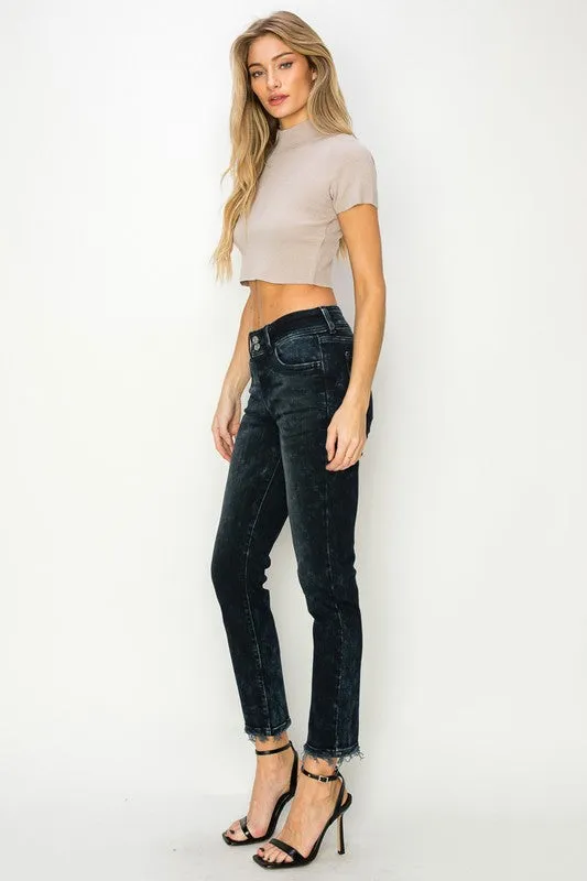 Thea Mid Rise Cigarette Jeans