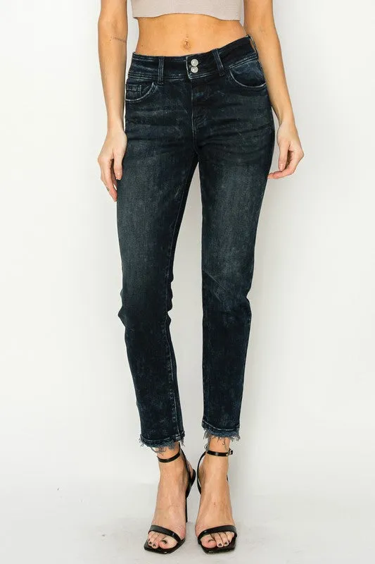 Thea Mid Rise Cigarette Jeans