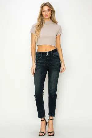 Thea Mid Rise Cigarette Jeans