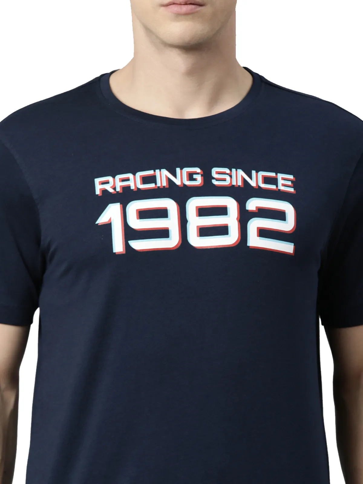 TVS Racing Classic Round Neck Cotton T-Shirt for Men