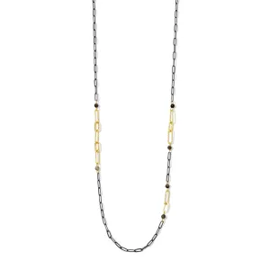 Two-Tone Long Necklace