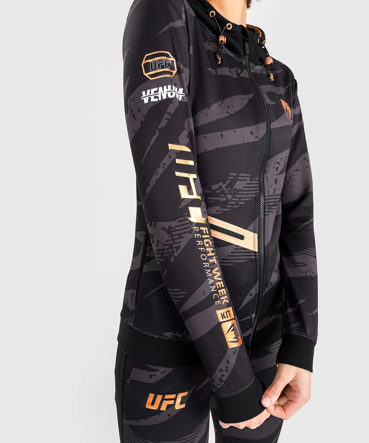 UFC Adrenaline by Venum Fight Week Women’s Zip Hoodie - Urban Camo