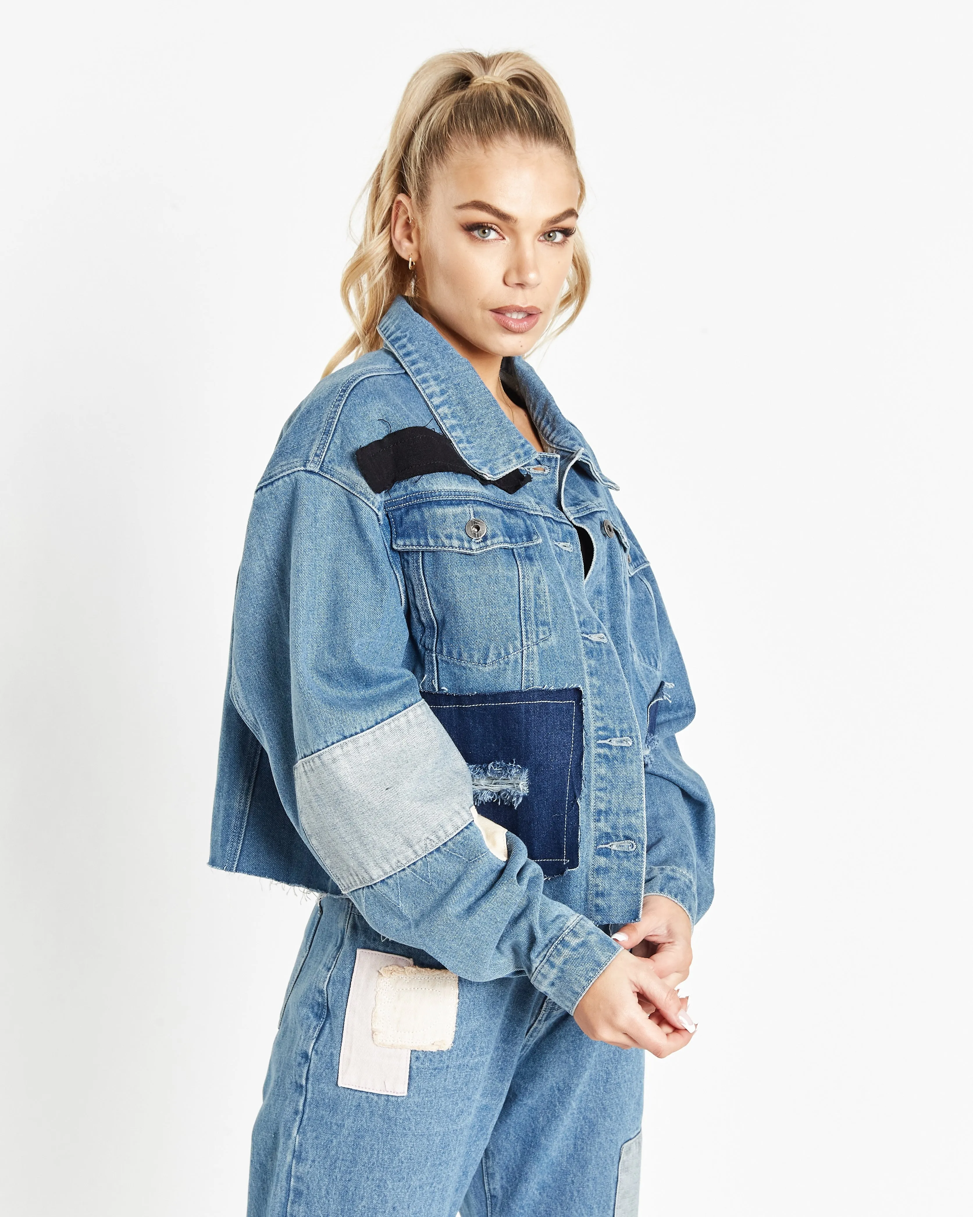 Vagabond Patchwork Denim Jacket