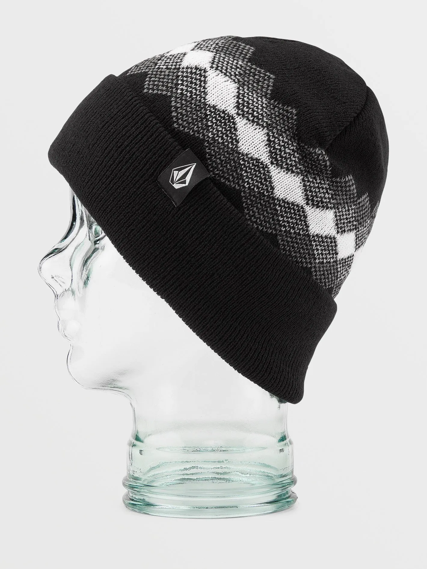 Womens Check This Beanie - Black