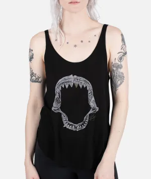 Womens Jaws Tank- Black