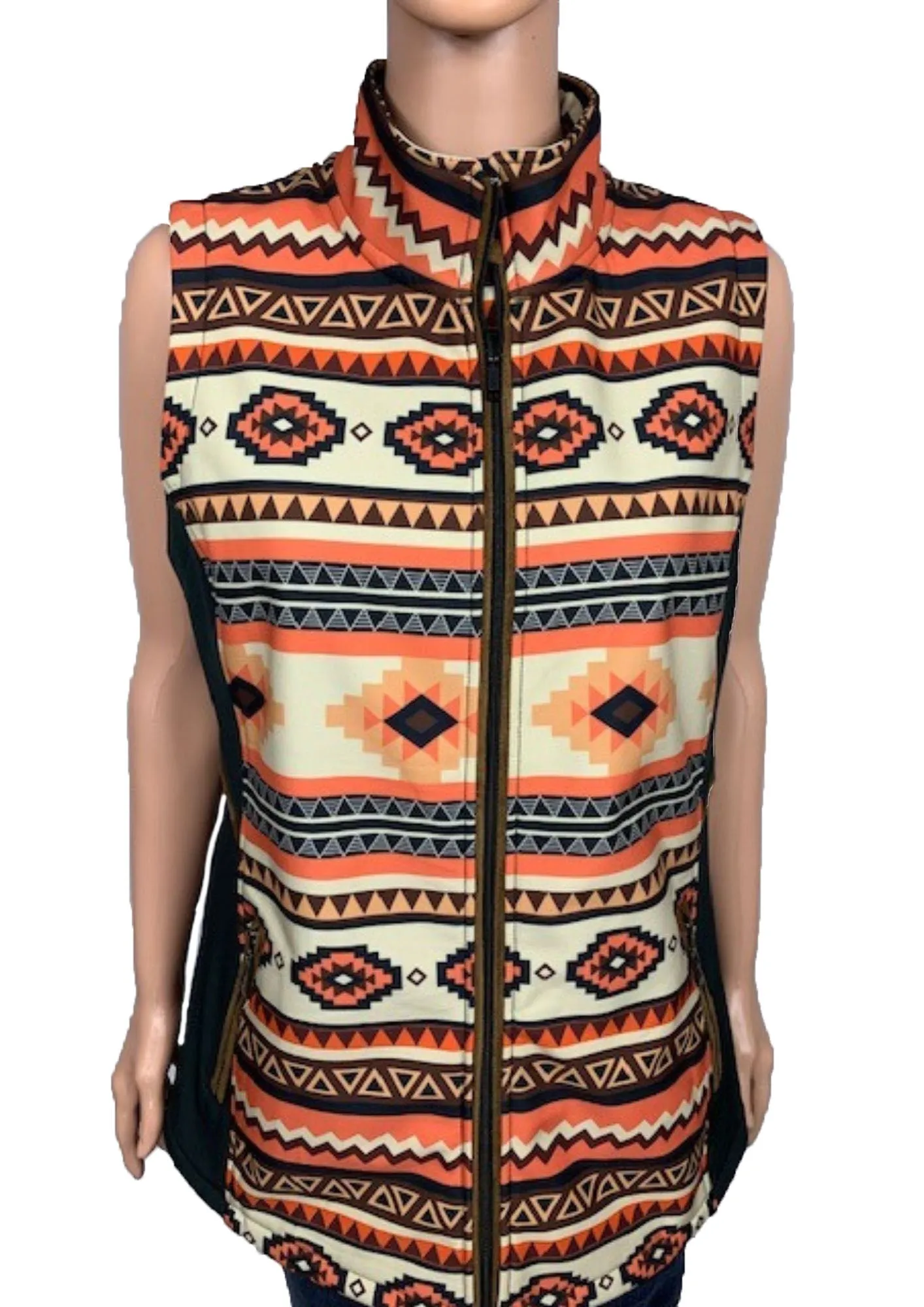 Women's Puffer Aztec Vest - (GF21115)